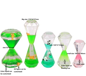 Đồng Hồ Cát Lỏng Hình Kim Cương Bán Chạy Nhất Đồ Chơi Trẻ Em Bằng Nhựa Trang Trí Đồng Hồ Cát Nhỏ Giọt Dầu Di Chuyển Đồng Hồ Cát Lỏng - Product Image 6