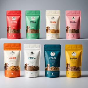 Sacchetto ecologico per cibo per cani in plastica resistente all'umidità richiudibile con cerniera e custodia per alimenti per cani in stile Mylar - Product Image 4