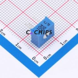 ตัวต้านทาน/โพเทนชิโอมิเตอร์แบบปรับได้สำหรับ3386P-504-LF ผ่านชิ้นส่วนรู (THT)-3P, ตัวต้านทาน9.5X9.5มม. 500Kohm 10% 500 250mw ppm/℃ - Product Image 1