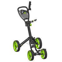 Chariot de golf à quatre roues en alliage d'aluminium avec LOGO personnalisé chariot pliant affrété pour terrain de golf