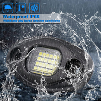 LLevo 6000K Pure White 2400lm 24W Underglow Light Led Rock Lights con arnés de 15 pies