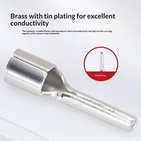 Borne à aiguille PTNB en laiton étamé non isolée, pour câbles de 1,5 à 2,5 mm², connecteur de câble pour câblage de panneau