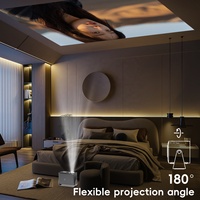 Projecteur Vidéo Portable Mini A10 à Courte Portée, Meilleure Vente, Prise en Charge 4K, Android, WiFi 6 Sans Fil, pour Cinéma Maison et Enfants