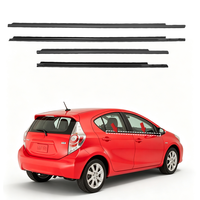 Moulures de joint d'étanchéité pour vitres de portes avant et arrière 68210-52210 68230-52180 pour Prius C (NHP10) 2012 2013 2014 2015 2016 2017 2018 2019