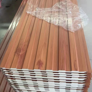 Polyurethane Tấm bánh sandwich cho xây dựng cho phòng lạnh hội thảo & Bệnh viện bên ngoài bức tường cách nhiệt EPS vật liệu cốt lõi - Product Image 1