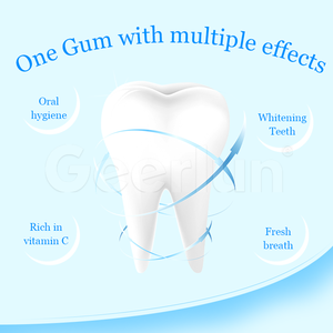 Gomma da Masticare Personalizzata Senza Zucchero per lo Sbiancamento dei Denti con Vitamina C, Alito Fresco, Fibra di Carbonio e Rimineralizzante per la Salute Orale - Product Image 2