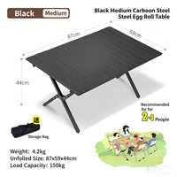 Table pliante ultra-légère en aluminium pour camping, ensemble de 4 à 6 personnes, mobilier d'extérieur portable pour camping, barbecue, jardin