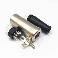 Connecteur de haut-parleur DIN 5 broches GW GW-RCA05P, câble MIDI, fiche audio robuste mâle, connecteurs métalliques flexibles en ligne avec protection anti-tension