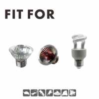 Mini Sun Dome Lampe pour reptiles écologique, luminaire encastré à dôme profond, noir, 5,5 pouces