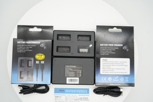 Paquetes de baterías y cargador USB LCD compatibles con <span class=keywords><strong>Canon</strong></span> DE LA Triple - Product Image 2