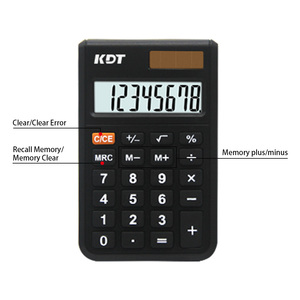 Thuận lợi nhỏ <span class=keywords><strong>8</strong></span> chữ số máy tính năng lượng mặt trời và pin kép điện văn phòng trường chất lượng cao ABS Vật liệu màu đen <span class=keywords><strong>mini</strong></span> tùy chỉnh thiết lập - Product Image 2