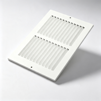 Grille de retour d'air HVAC à lamelles fixes en fer de haute qualité 10*6 pour climatisation centrale