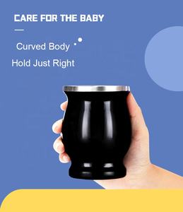 <span class=keywords><strong>Southamerica</strong></span> Brésilien Naturel 8Oz Double Paroi Isolé En Acier Inoxydable Gourde Yerba Mate Tasse À Thé Tasse Tumbler Ensemble - Product Image 4