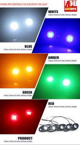 Lampe néon pour <span class=keywords><strong>voiture</strong></span> 9 LED accessoires décoratifs Lumière LED <span class=keywords><strong>sous</strong></span> le tube de <span class=keywords><strong>voiture</strong></span> Système néon d'ambiance pour voitures - Product Image 4
