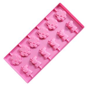 Vente chaude 12 chaîne chat griffe cochon <span class=keywords><strong>sucette</strong></span> silicone <span class=keywords><strong>moule</strong></span> <span class=keywords><strong>sans</strong></span> bâton <span class=keywords><strong>gâteau</strong></span> cuisson forme <span class=keywords><strong>moule</strong></span> - Product Image 3