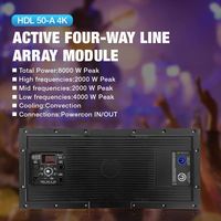Module amplificateur de ligne active 3 voies HDL 50-A 4000W, classe D, DSP pour système audio professionnel