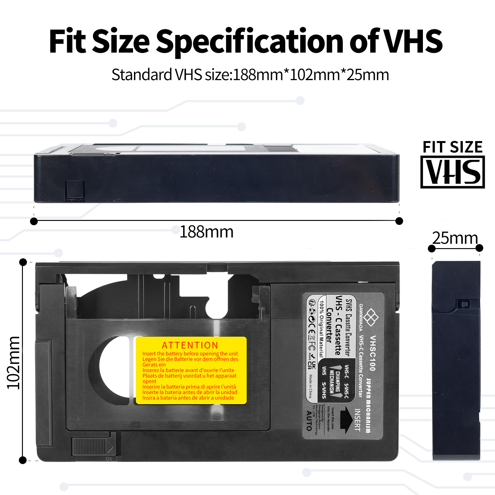 Adaptateur De Cassette Vhs pas cher - Meilleures ofes sur le neuf et l'occasion