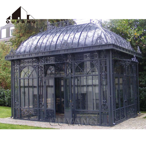 Gazebo de Hierro Fundido Negro, Moderno y de Lujo, para Jardín o Villa, Marca QUYANG, en Venta - Product Image 5