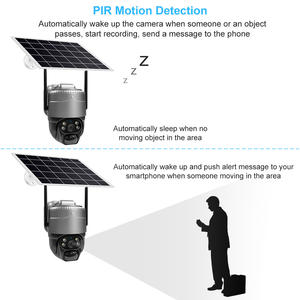 Pan & Tilt Monitoreo Detección de movimiento <span class=keywords><strong>Chat</strong></span> en tiempo real Cámara de carga solar Wifi Solar 4G - Product Image 5