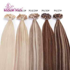 KSWIGS Seamless 12-28 pouces - Assortissez à vos cheveux naturels Extensions de cheveux humains vierges personnalisées à pointe en U - Product Image 6