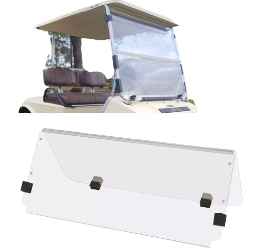 DS Imported Golf Cart Accessories Folding Front Windshield 101728602 1014435 Club Car Golf Cart Tinted Windshield
