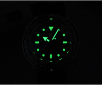 Montre de plongée automatique mécanique pour homme, personnalisée, avec verre saphir, cadran couleur, étanche 20 ATM, bracelet en caoutchouc FKM, style Tuna, en vente