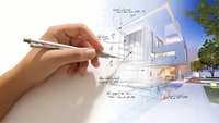 Service de conception 2D et 3D de villas modernes