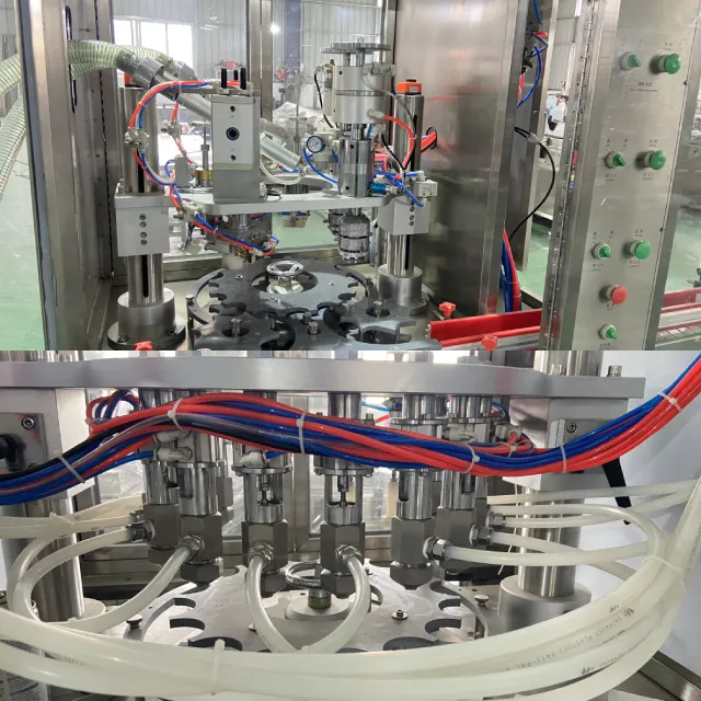 Ligne de production d'aérosols entièrement automatique Machine de remplissage de boîtes d'aérosols en spray de protection solaire déodorant