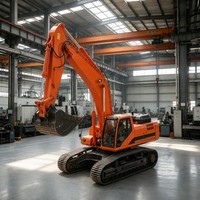 Backhoe Crawler Besar 35,6 Ton Super Hemat Biaya Bahan Bakar Pengiriman Cepat untuk Proyek Tambang, Stokpile & Proyek Saluran Drainase Besar