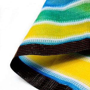 <span class=keywords><strong>Voile</strong></span> <span class=keywords><strong>d</strong></span>'<span class=keywords><strong>ombrage</strong></span> agricole à multiples spécifications avec des rayures alternées jaunes, vertes et bleues - Product Image 4