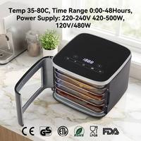 Déshydrateur alimentaire à écran tactile 5 couches certifié CE GS ETL RoHS LFGB FDA pour fruits, viande séchée et herbes – OEM ODM