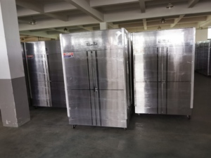 4 Door Stainless Steel Commercial Reach in Refrigerator Dual Temperature Upright Chiller Freezer for Restaurant <b>Kitchen</b> Commerci - Product Image 1