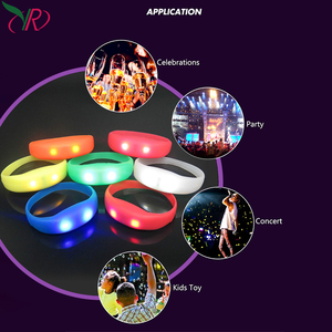 Pulseras Inteligentes con Luces LED Activadas por Sonido para Fiestas de Año Nuevo, Pulseras Luminosas para Conciertos - Product Image 2