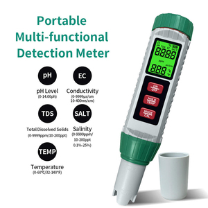 Medidor Digital de Salinidad, <span class=keywords><strong>pH</strong></span>, EC, Temperatura y TDS 5 en 1, Probador de Calidad del Agua para Piscinas, Agua Potable, Acuarios, Hidroponía, Jacuzzis y Spas - Product Image 4