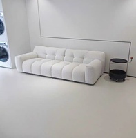 Muebles de sala de estar modernos de primera calidad para exteriores, juego de sofás de tela de terciopelo de 2 y 3 plazas con relleno de esponja, muebles económicos para el hogar