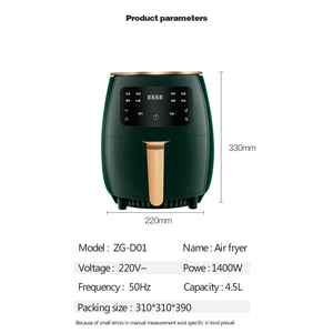 <span class=keywords><strong>Friteuse</strong></span> <span class=keywords><strong>à</strong></span> air <span class=keywords><strong>électrique</strong></span> de luxe moderne et populaire pour la maison, contrôle numérique, 5,1-6 L, nettoyage <span class=keywords><strong>facile</strong></span>, cuisson rapide, appareil de cuisine - Product Image 6