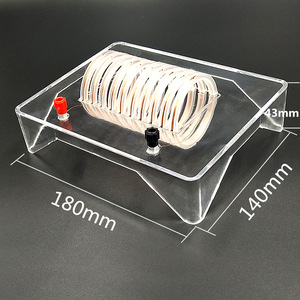 Un demostrador del campo magnético de un solenoide que transporta corriente explora la relación entre la dirección del campo. - Product Image 2