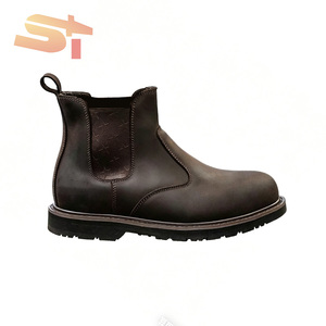 <span class=keywords><strong>Scarpe</strong></span> <span class=keywords><strong>Antinfortunistiche</strong></span> Saldate Resistenti al Calore con Pelle Pieno Fiore Confortevole e Resistente all'Usura, <span class=keywords><strong>Scarpe</strong></span> <span class=keywords><strong>Antinfortunistiche</strong></span> Anti-schiacciamento e Anti-perforazione - Product Image 4