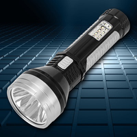Lampe torche LED haute intensité pour patrouille extérieure, éclairage latéral d'urgence, grande torche de lutte contre les incendies, portée du faisceau de 500 m, indice de protection IP20
