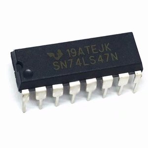 SN74LS47N PDIP-16 BCD -- Chip lógico decodificador/controlador de 7 segmentos de alta eficiencia, nuevo y original - Product Image 1