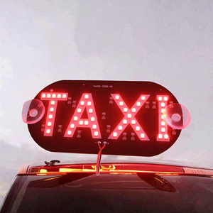 New 4 Color Taxi Cab Windscreen Windshield Sign <b>Blue</b> LED 12V Universal Fit <b>Light</b> Lamp <b>Bulb</b> 5000-8000K Temperature Range - Product Image 3
