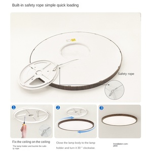 Bureau à domicile pour <span class=keywords><strong>Amazon</strong></span> <span class=keywords><strong>Lampe</strong></span> transfrontalière à trois épreuves à spectre complet pour chambre à coucher balcon Plafonnier <span class=keywords><strong>LED</strong></span> moderne ultra-mince - Product Image 3