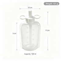 Sac de conservation de lait maternel en silicone de qualité alimentaire, pochette à jus réutilisable, sans BPA, anti-fuite, congélable, autoportant, pour boisson bébé, OEM
