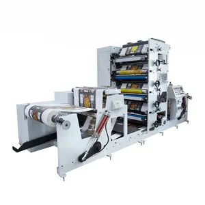 Rtry850 Concurrerende Prijs 4 Kleuren Gecoat Papier/Ambachtelijke Papier Flexo Print Machine Flexibel Afdrukken