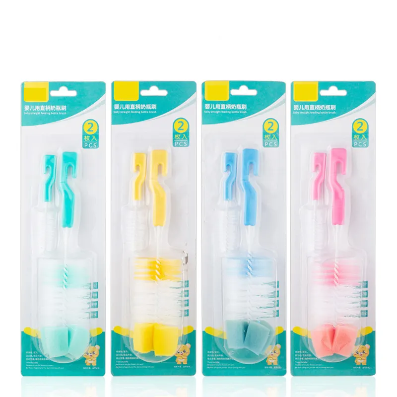 Bottle Brush Pacifier Brush Straight Handle Hook Cleaning Brush Affordable Combination Set