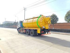 Dongfeng Tianjin เครื่องยนต์2เครื่องยนต์22ลูกบาศก์เมตรรถดูดสิ่งปฏิกูลเกียร์ธรรมดา - Product Image 2