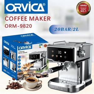 Machine à expresso Orvica 1,8 L en acier inoxydable semi-automatique pour la maison et le bureau - Product Image 2