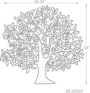 Nuovo Disegno di Grandi Dimensioni In Metallo Albero della Vita Albero di Famiglia Rustico Da Parete Decorativo <span class=keywords><strong>Hanging</strong></span> Artwork - Product Image 2