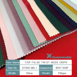 False <strong>Moss</strong> <strong>Crepe</strong> scuba <strong>Crepe</strong> SYS Profesional for Soft Women Garment Comfortable <strong>Fabric</strong> - Product Image 2