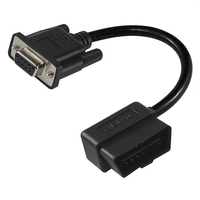 Cable adaptador de diagnóstico a DB9 con conector serie de 16 pines macho a 9 pines, herramienta de escaneo de vehículo, interfaz, probador de batería